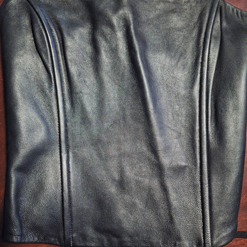Express Black Leather Top